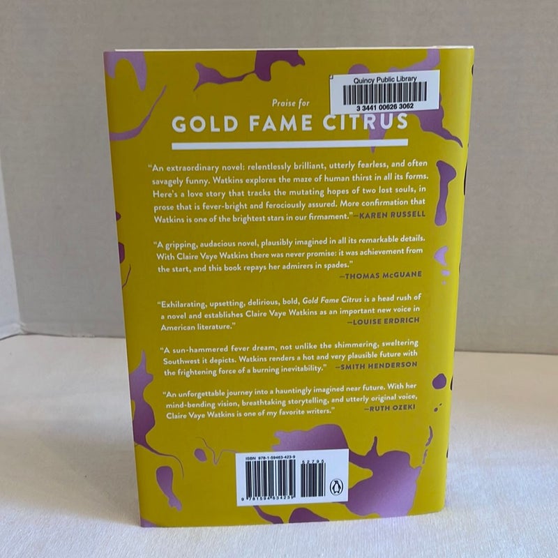 Gold Fame Citrus SIGNED EX-LIBRARY BOOK