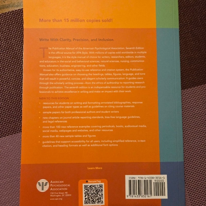 Publication Manual of the American Psychological Association