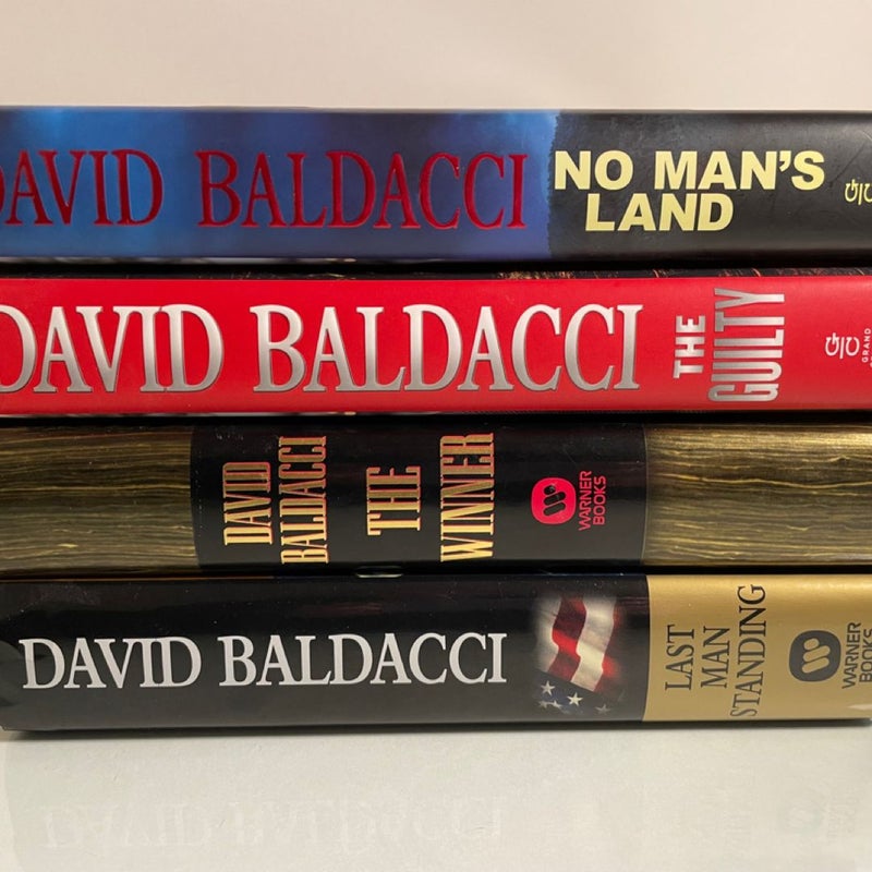 Lot Of 4 DAVID BALDACCI Hardcover Novel Books 1st Edition VERY GOOD CONDITION