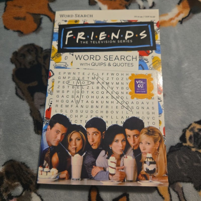 Friends  word search with quips and quotes 