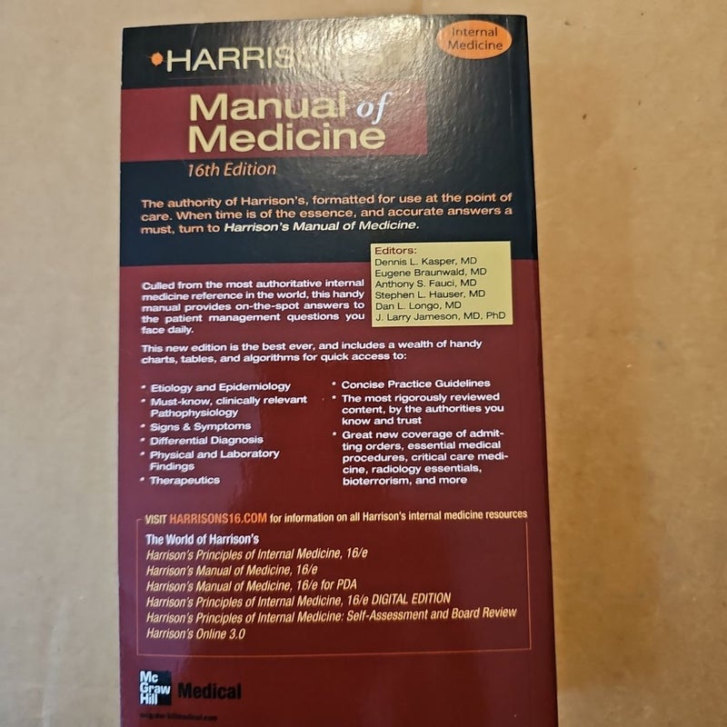 Harrison's Manual of Medicine