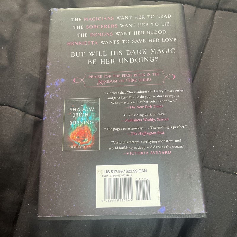 A Poison Dark and Drowning (Kingdom on Fire, Book Two) (Signed Copy)