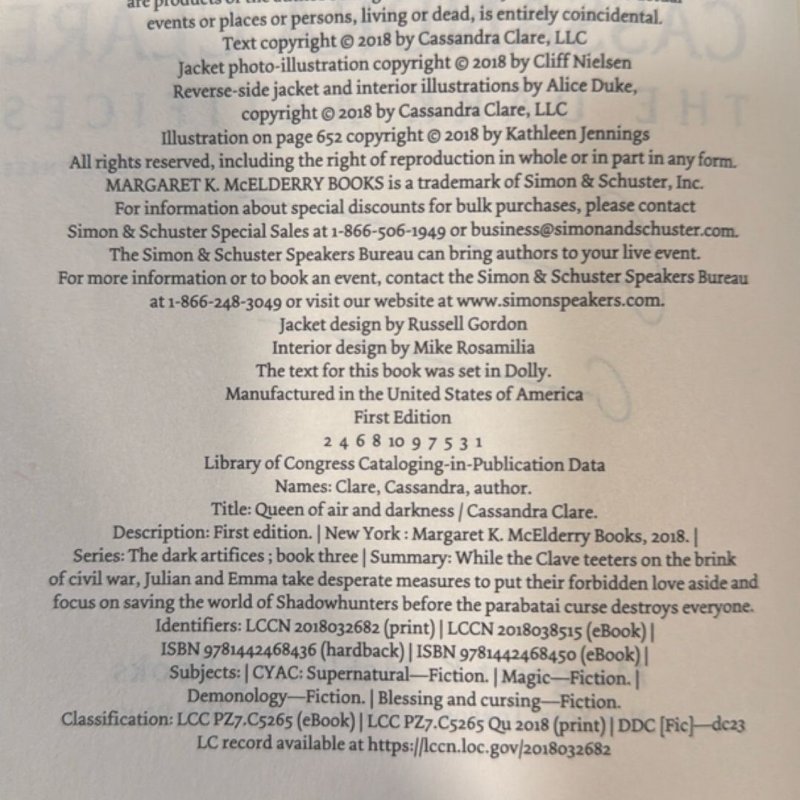 Queen of Air and Darkness