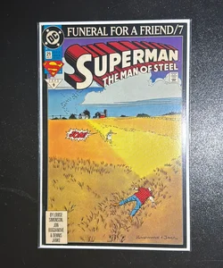 Superman # 21 Mar 1993 9 The Man of Steel Funeral for a friend/7 DC Comics