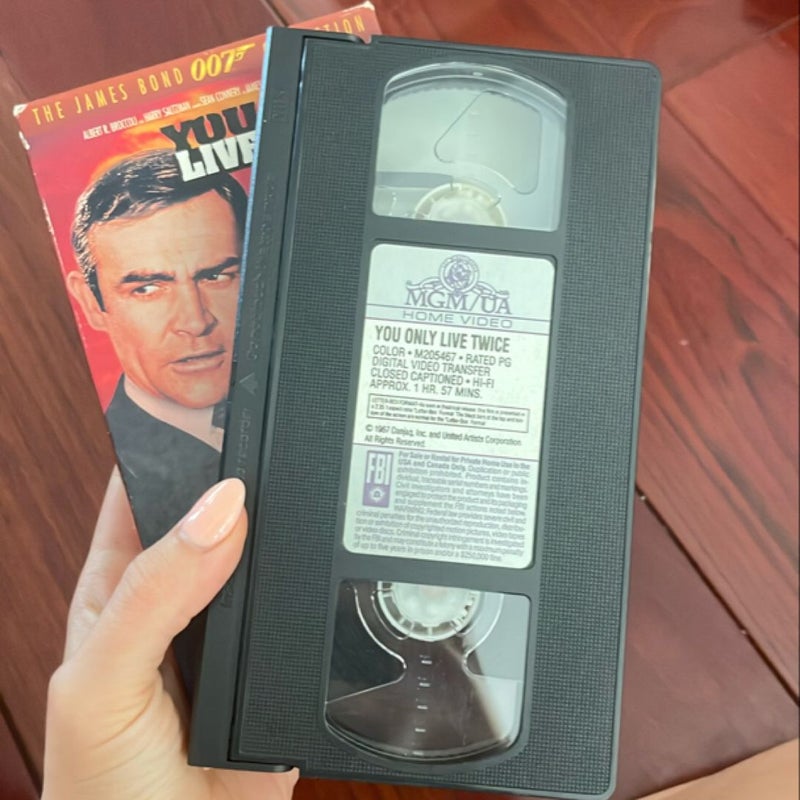 You Only Live Twice 007 VHS