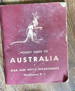 VINTAGE 1942 Pocket Guide To Australia US War And Navy Departments WWII R6