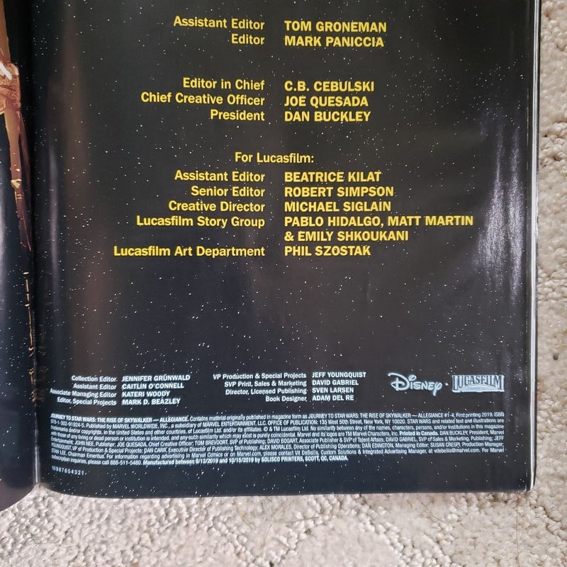 Journey to Star Wars: the Rise of Skywalker: Allegiance (1st Printing, 2019)