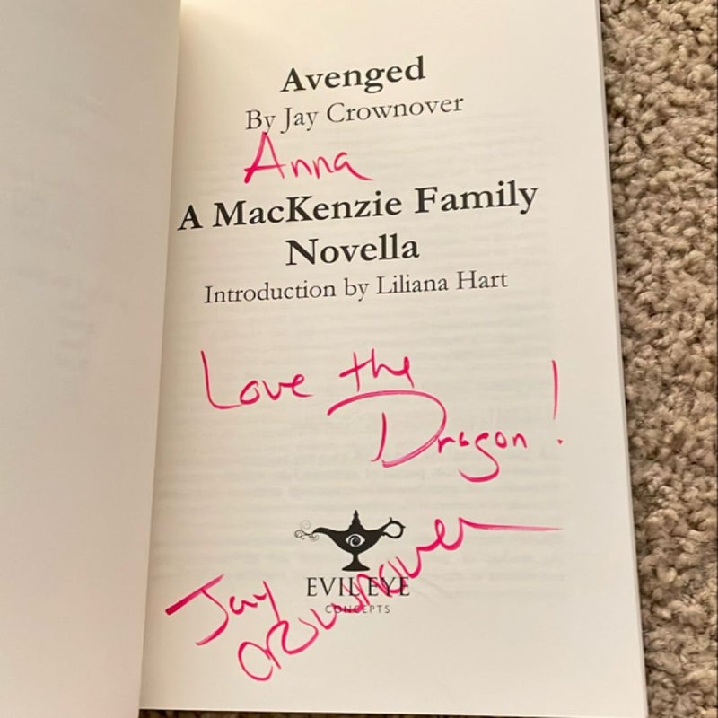 Avenged (signed by the author)