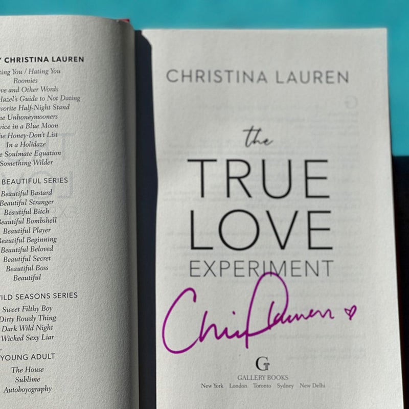 SIGNED by hand Two Books Bundle The Soulmate Equation The True Love Experiment 