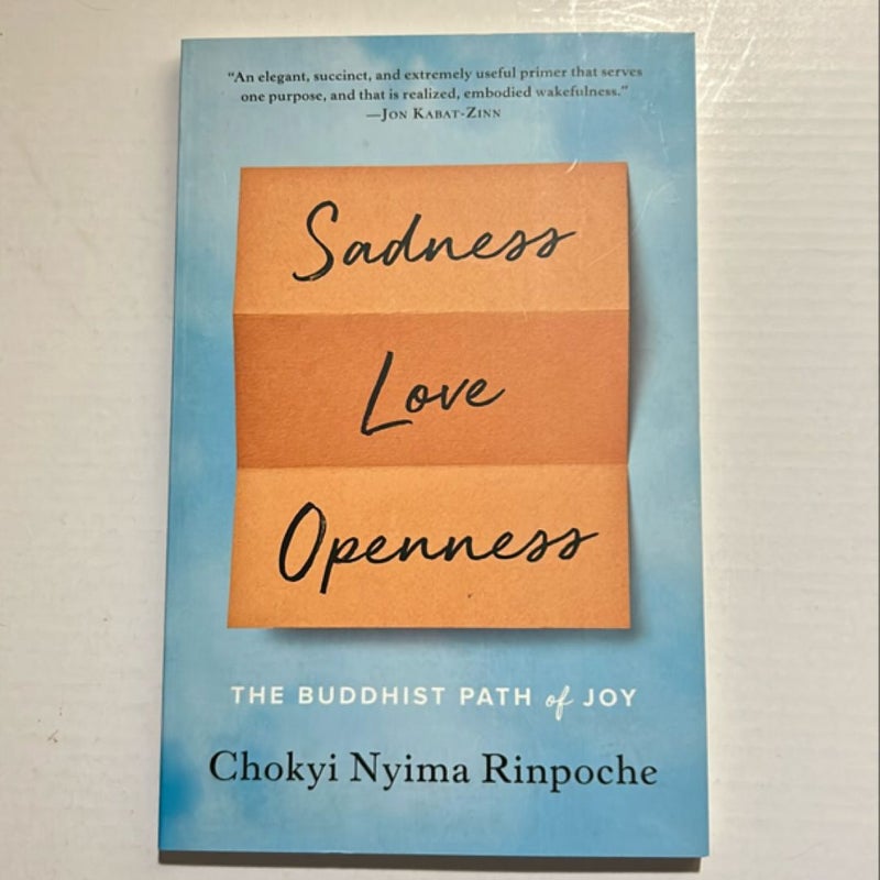 Sadness, Love, Openness: The Buddhist Path of Joy