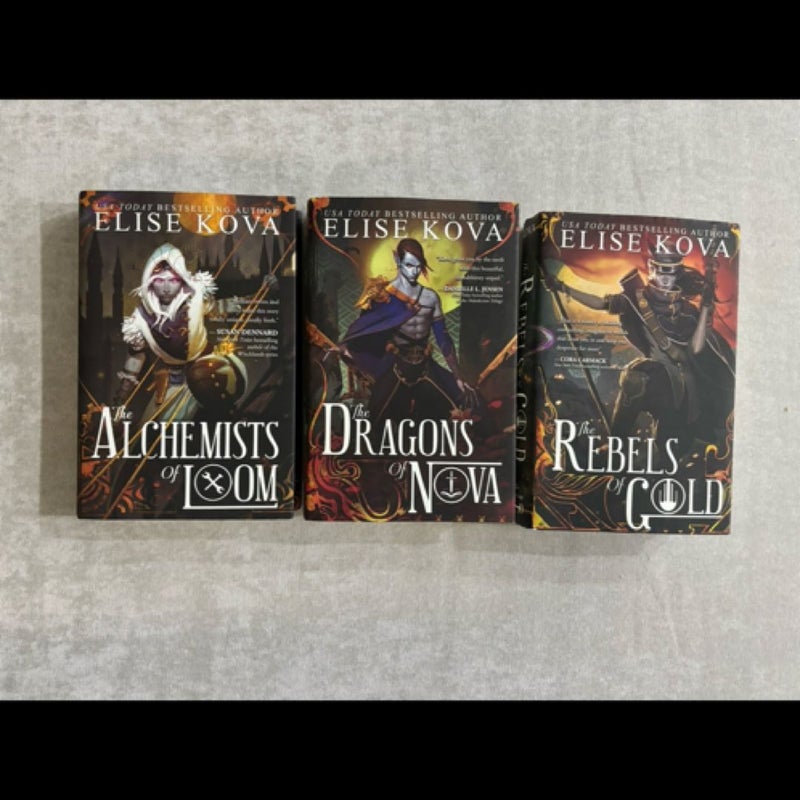 Alchemists of loom,  dragons of nova, rebels of gold  