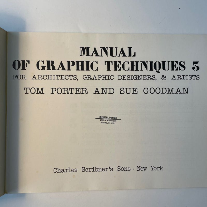 Manual of Graphic Techniques 3
