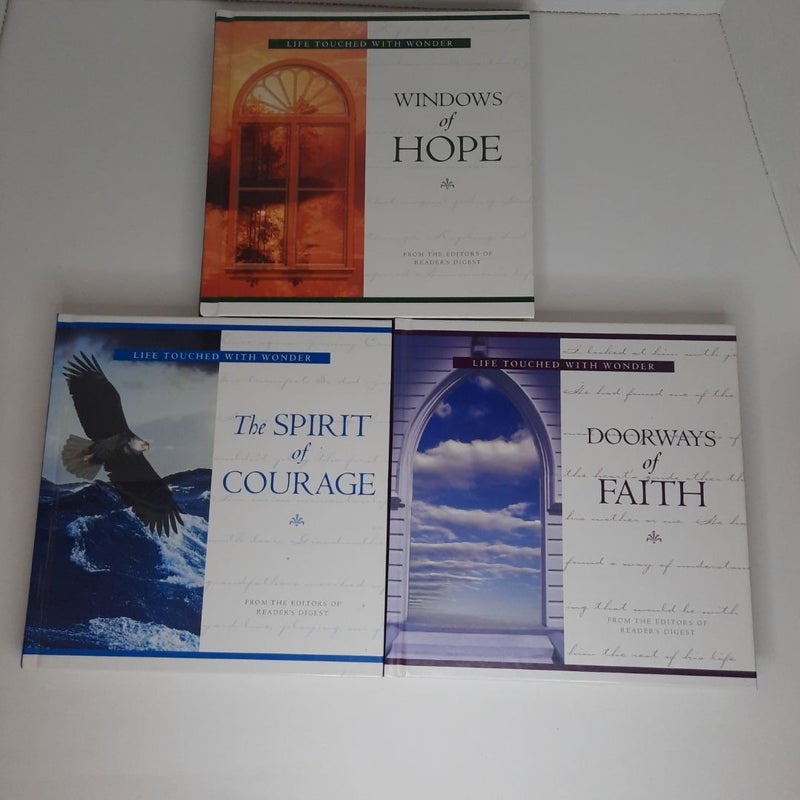 The Spirit of Courage, Widows of Hope, Doorways of Faith Reader's Digest Editor's Collection 3 books