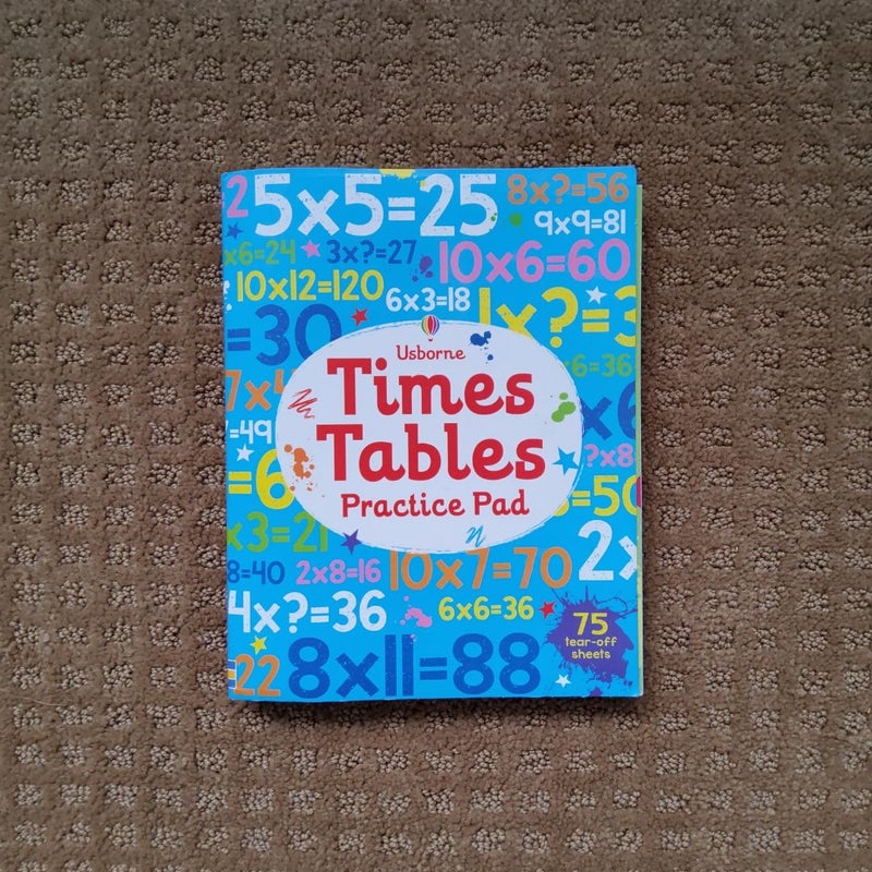 Times Tables Practice Pad