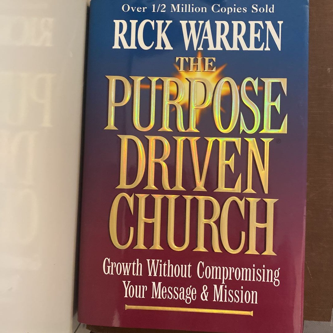 The purpose driven church by rick warren hardcover pangobooks