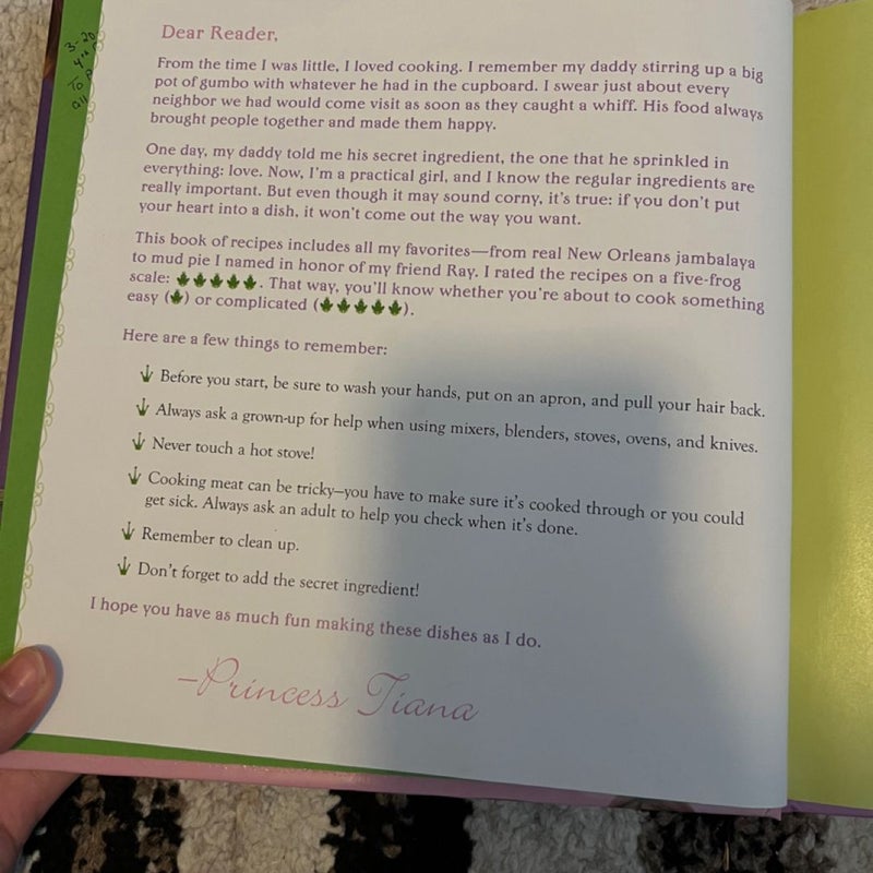 The Princess and the Frog Tiana's Cookbook