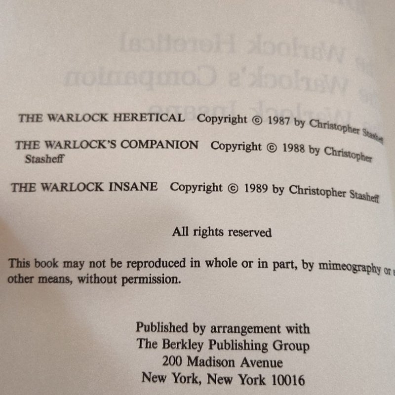 Warlock Omnibus Bundle by Christopher Stasheff – 2 HC Books! Magic, Sci-Fi & Adv
