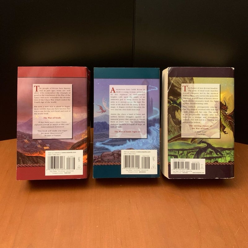 DragonLance: Complete Chronicles, War of Souls Trilogy: Dragons of Autumn Twilight, Dragons of Winter Night, Dragons of Spring Dawning, Second Generation, Dragons of Summer Flame, Dragons of a Fallen Sun, Dragons of a Lost Star, Dragons of a Vanished Moon 