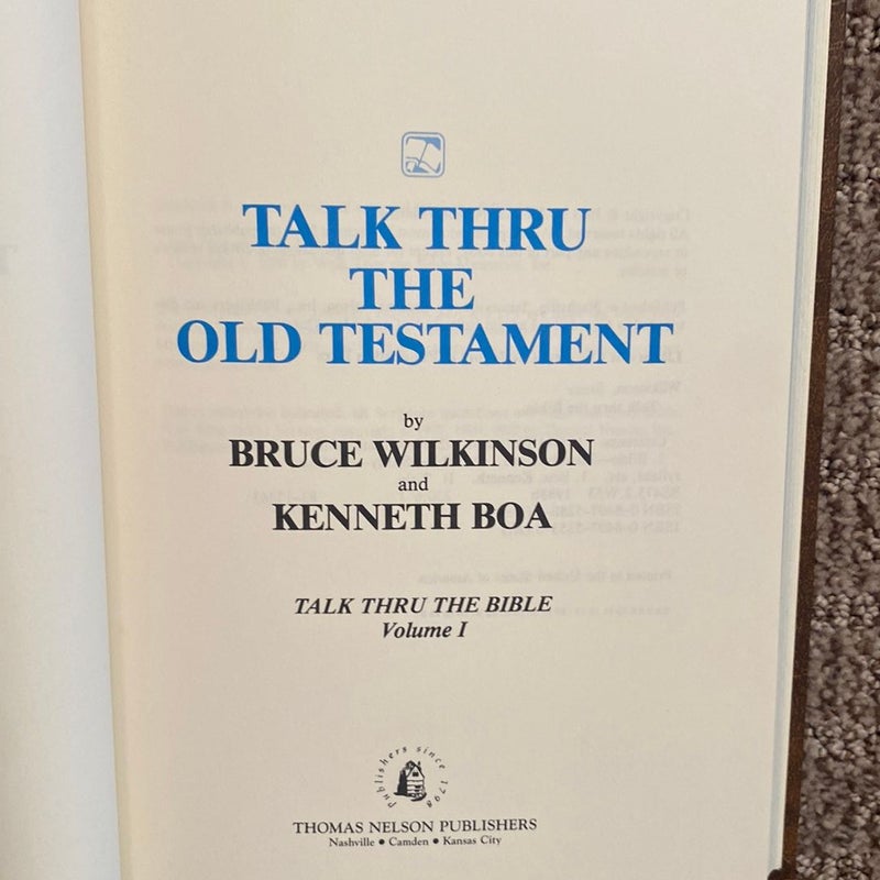 Talk Thru the Old Testament 