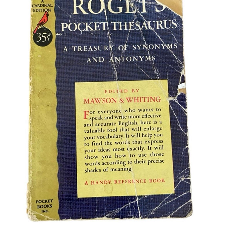 Roget's Pocket Thesaurus 