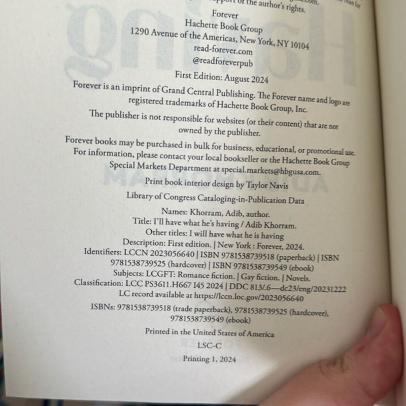 I'll Have What He's Having