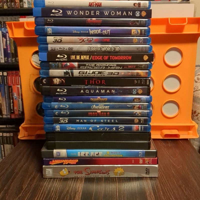 Lot buy of 20 Disney Bluray movies