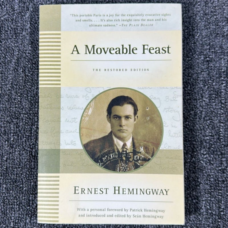 A Moveable Feast: the Restored Edition