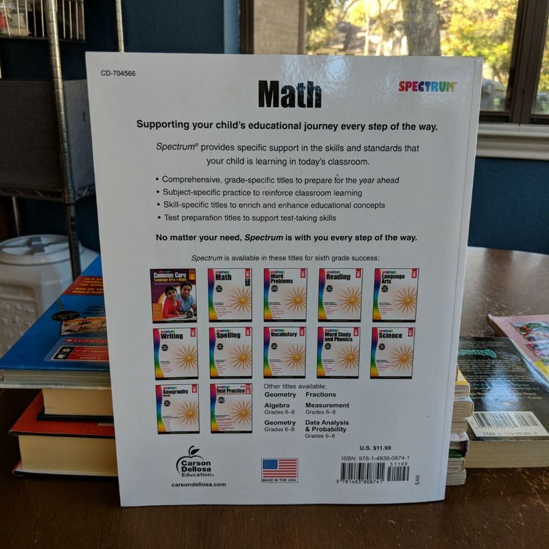 Spectrum Math, Grade 6