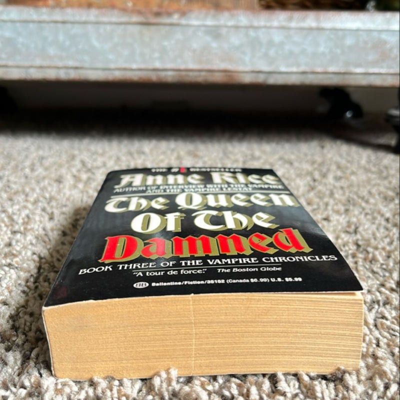 The Queen of the Damned 1st printing 