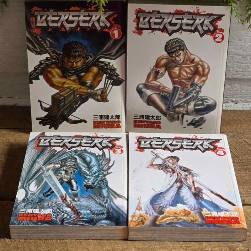 Berserk Volumes 1, 2, 3 & 4