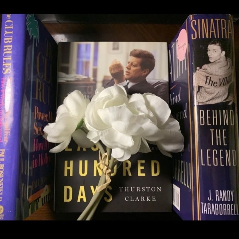 Kennedy Old Hollywood Sinatra Jacqueline Kennedy Onassis History Book Lot ~