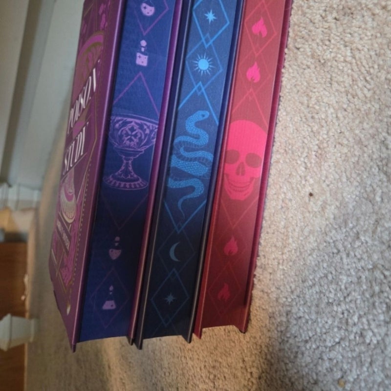 Signed Fairyloot young adult fantasy sprayed edges exclusive magic study poison study fire study