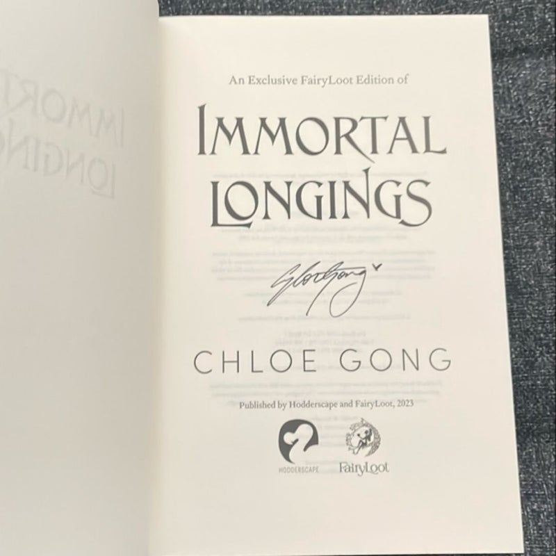 Immortal Longings (Fairyloot Edition)