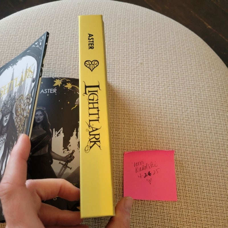 Lightlark Bookis Box slightly damaged