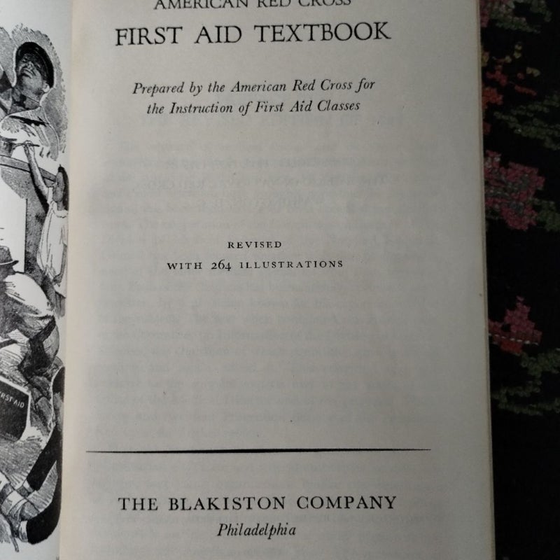 American Red Cross First Aid Textbook, Vintage