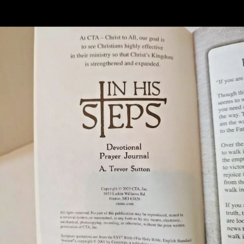 In His Steps Devotional Prayer Journal