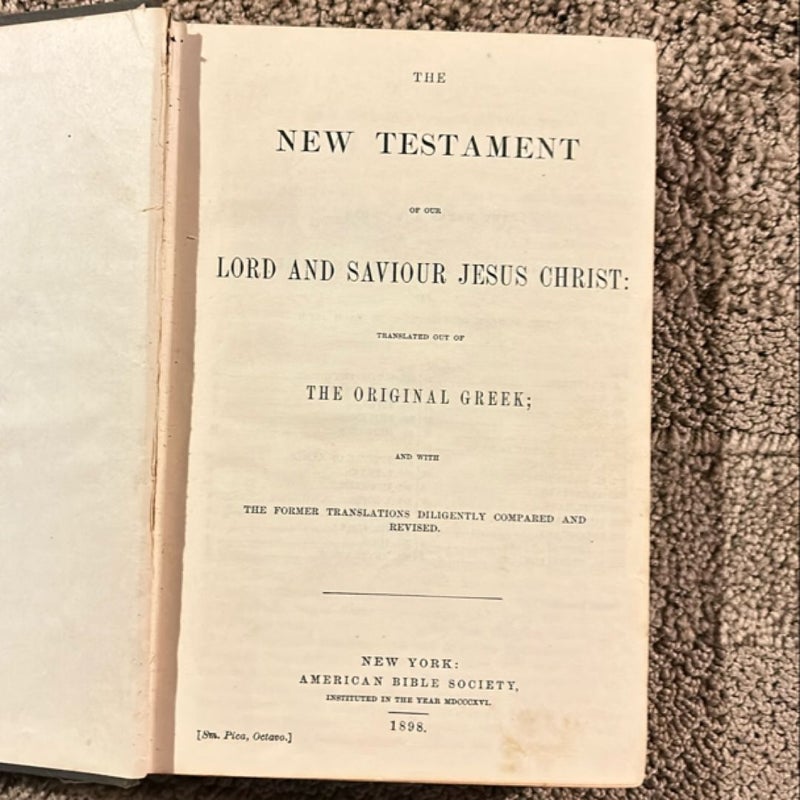 New Testament and Psalms