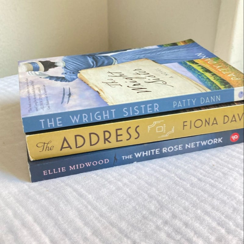 Historical Fiction Bundle: The Address, The White Rose Network, The Wright Sister