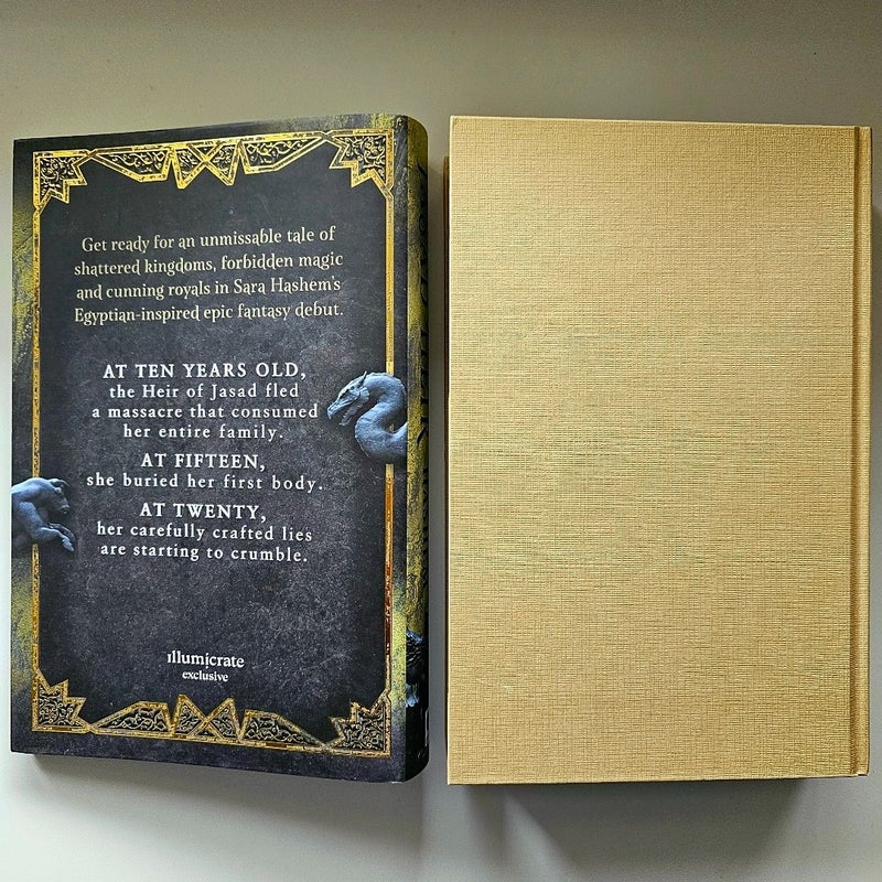 Illumicrate The Jasad Heir SIGNED by Sara Hashem Special Edition GOLD hardcover