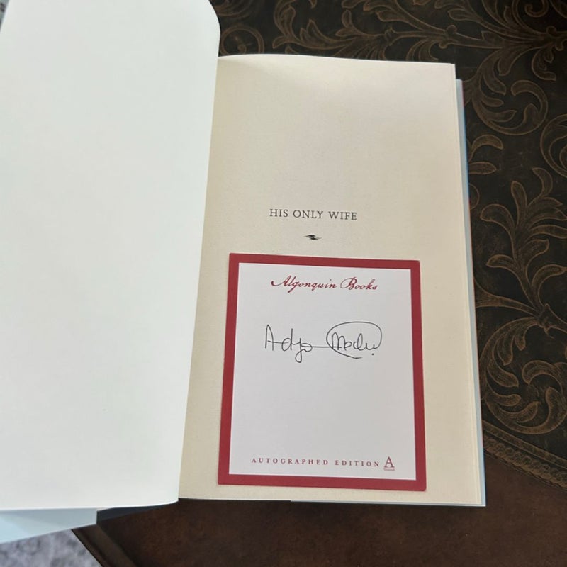 His Only Wife - signed book plate