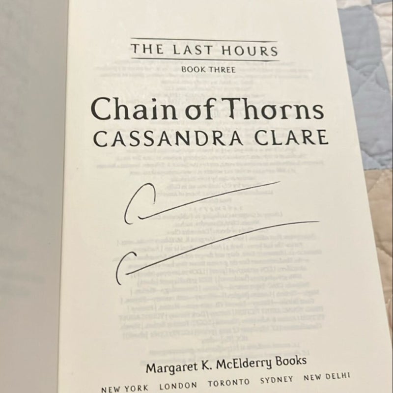 Chain of Thorns (SIGNED + CHARACTER CARDS INCLUDED)