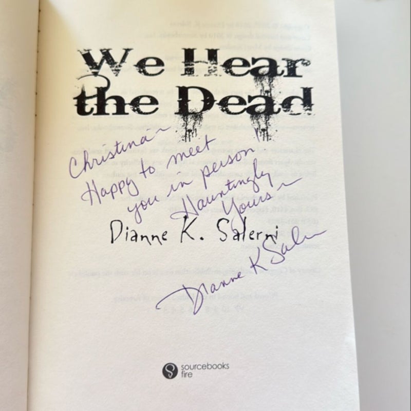 We Hear the Dead - Signed Copy