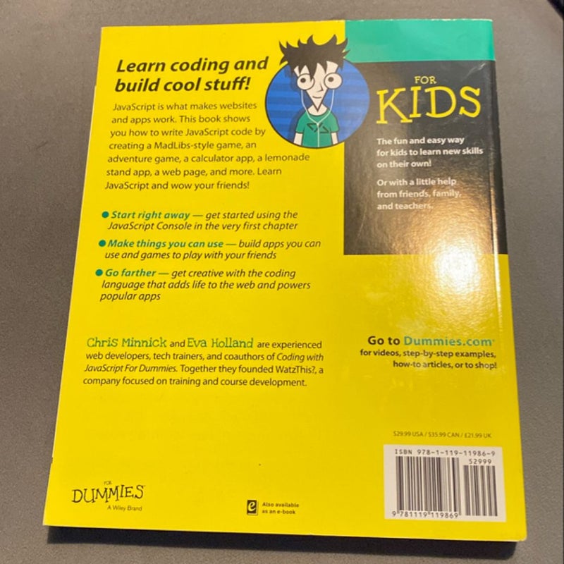 JavaScript for Kids for Dummies