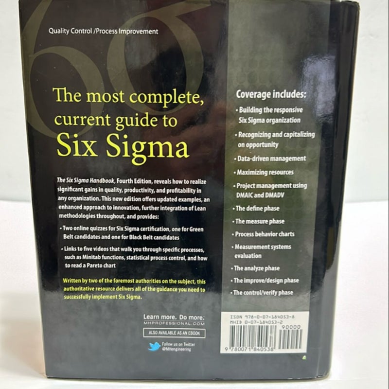 The Six Sigma Handbook, Fourth Edition