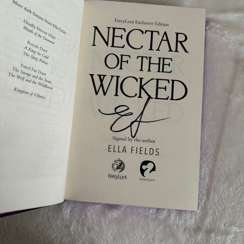 Nectar of the Wicked Fairyloot Signed