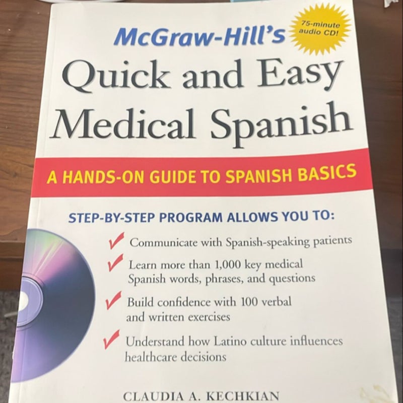 McGraw-Hill's Quick and Easy Medical Spanish W/Audio CD