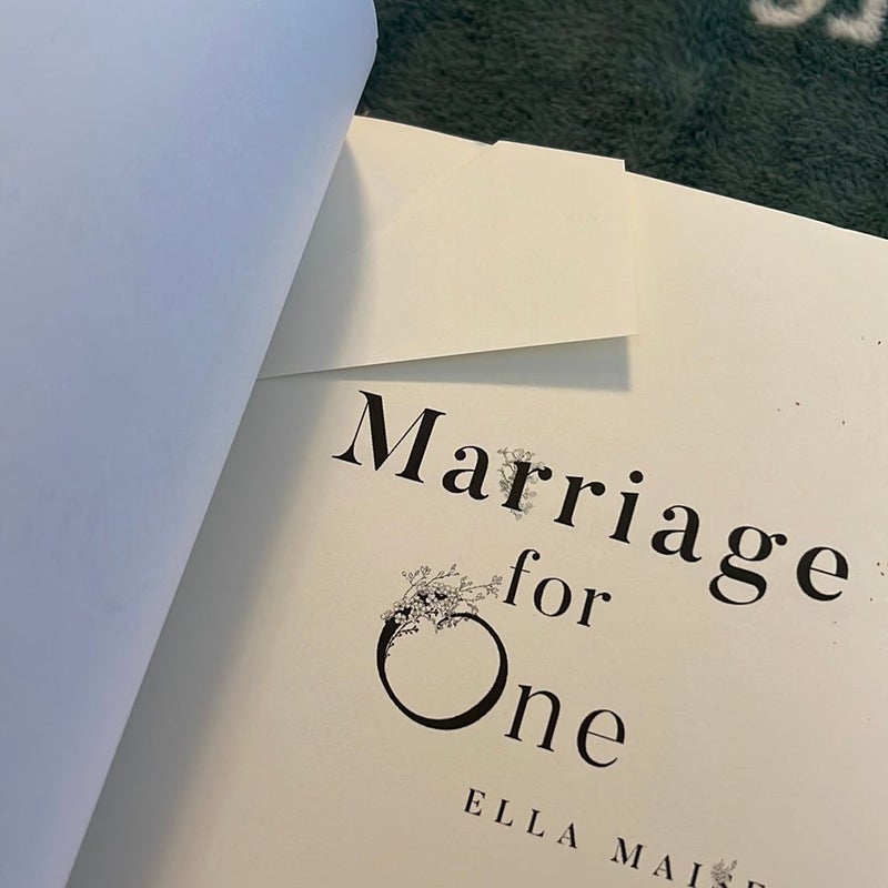 Marriage for One