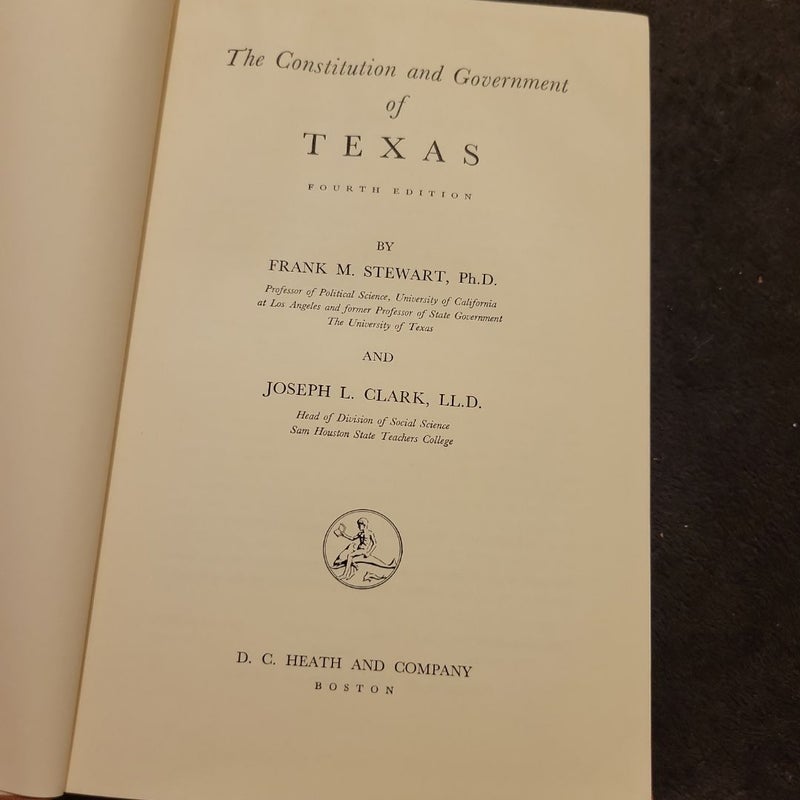 The Constitution and Government of Texas