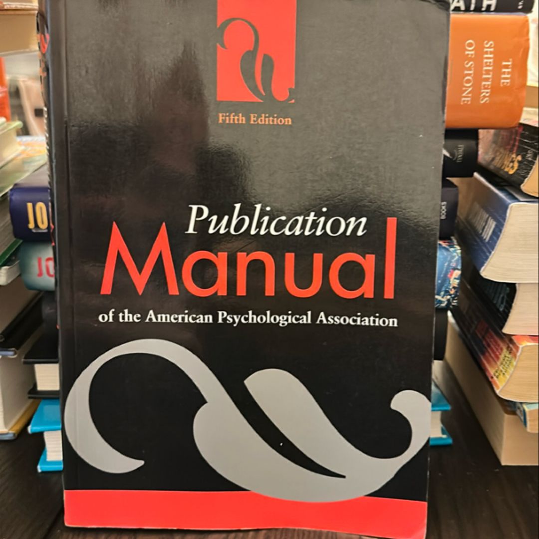 Publication Manual of the American Psychological Association