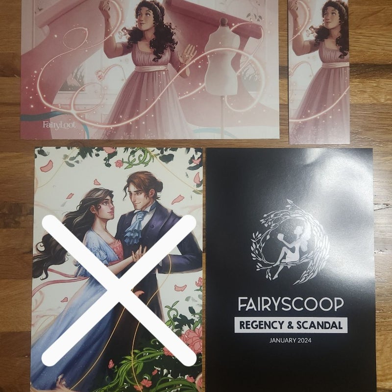 January YA Fairyloot Fragile Enchantment PARTIAL BOX